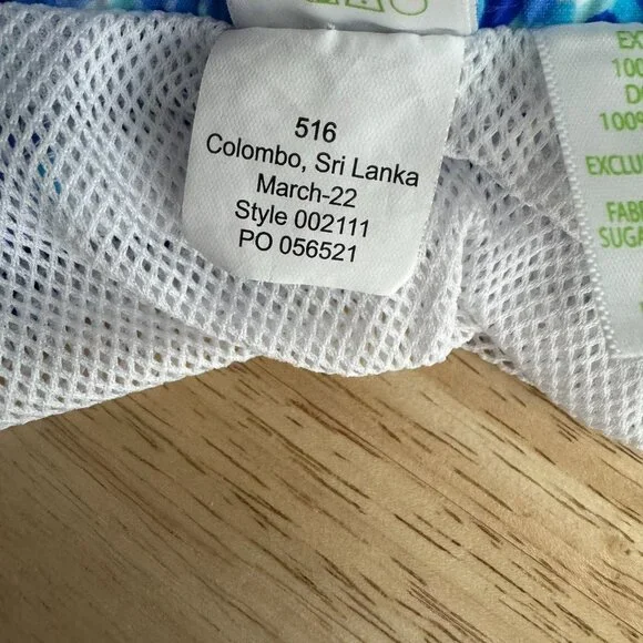 Lilly Pulitzer Swim Trunks Mens XL‎ Turquoise Oasis Shell Me You Love Me SW-2104